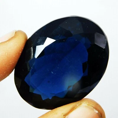 Blueish Tanzanite 73.40 Ct. Oval Faceted Cut Loose Gemstone Gift for Birthday - Image 1 of 3