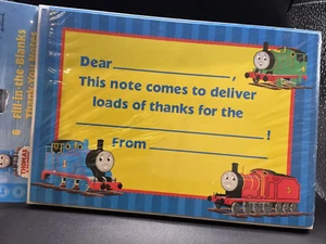 Thomas The Tank Fill In The Blanks Thank You Notes 8 Ct - Picture 1 of 2