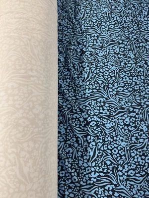 Vestido de punto elástico tejido jersey estampado animal negro azul falda metro 142 cm Foto 1 de 4