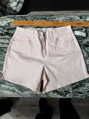 Pantalones Cortos Jessica Simpson Nuevos con Etiquetas Talla 8 Rosa Madera de Perro Tiro Alto Elastizados 2024 Foto 1 de 4