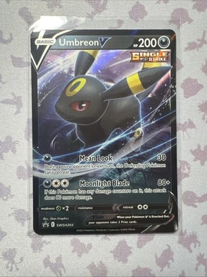 Umbreon V - SWSH203 - Pokemon Sword & Shield Promo Ultra Rare Holo Card NM - Image 1 of 2
