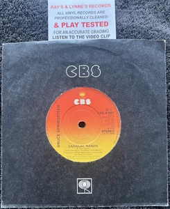 Bruce Springsteen – Cadillac Ranch 7'' Vinyl 1981 CLEANED/TESTED VG+ VIDEO CLIP - Picture 1 of 8