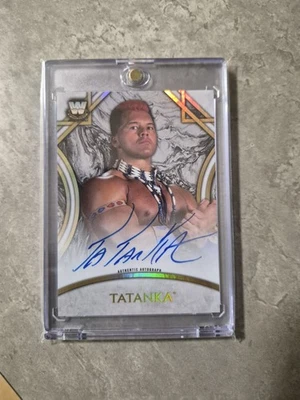2018 Topps Legends of the WWE Auto Legend /199 Tatanka Auto - Image 1 of 4