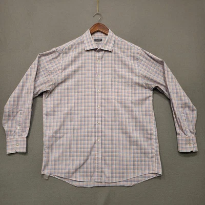 Рубашка мужская Van Heusen Signature не железная многоцветная клетчатая размер 16,5-34/35 - Изображение 1 из 4