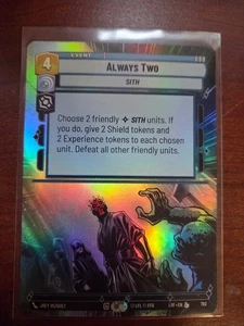 Star Wars Unlimited Legends Of The Force Hyperspace Foil Liberated By Darkness R - Picture 1 of 1