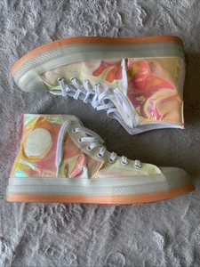 Taille 9,5 - Converse Chuck 70 haute visibilité irisée - Photo 1/9