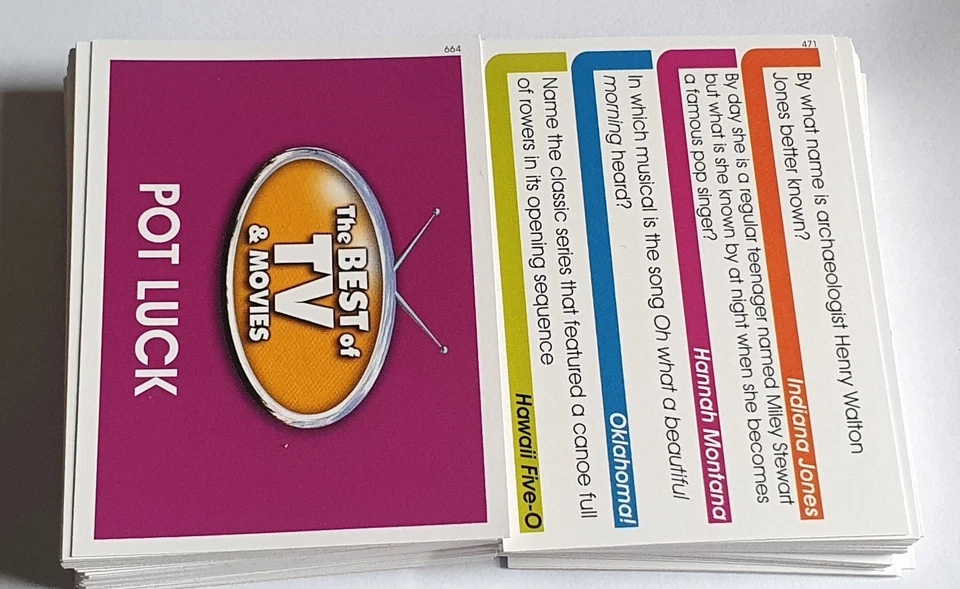 The Best of TV and Movies Logo Game 200 Cards  800 Questions - Image 1 of 1