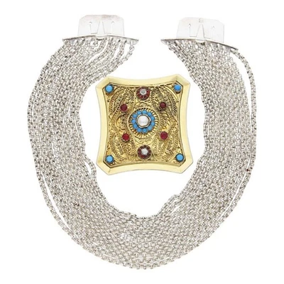 Kropfkette Silber teil vergoldet 25324819, Second Hand, Handarbeit, getragen - Bild 1 von 3