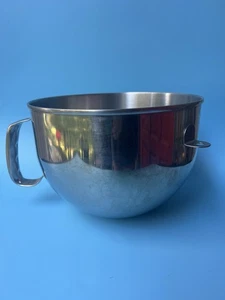 KitchenAid Acero Inoxidable Mezclador 5 Cuartos Tazón Elevador Soporte Mezclador USADO Repuesto - Imagen 1 de 7