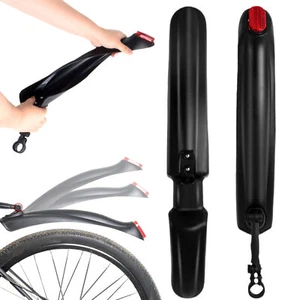 Cycling Mud Guard Bike Tire Mudguard Waterproof Reflective Longer Rear - Picture 1 of 12