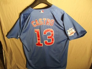 XXL Chicago Cubs Starlin Castro Majestic Authentic Cool Base Stitched Jersey 54 - Picture 1 of 4
