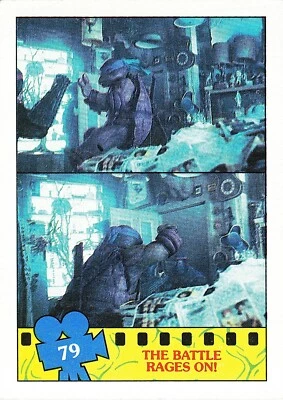 Topps 1990 Limited Edition Movie TMNT Series The battle rages on! Card #79 - Image 1 of 4