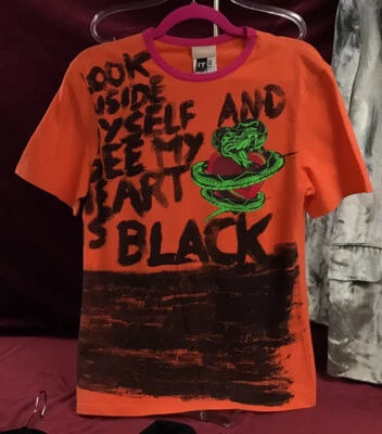 Camiseta De Colección Años 90 Versus Versace Italia Talla 48 Camisa Rara Algodón Naranja Cobra Foto 1 de 4