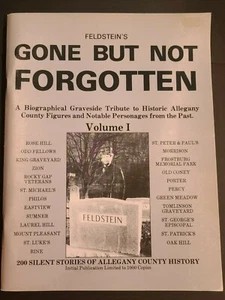 Allegany County MD Maryland History Feldstein's Gone But Not Forgotten Vol. 1 - Picture 1 of 6