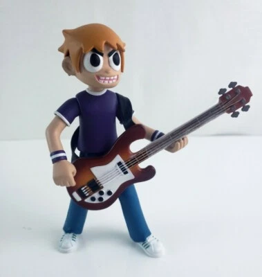 Mezco Toyz - Scott Pilgrim Figura de Acción Camisa Púrpura 6" ¡RARO! Universal USADO  Foto 1 de 4
