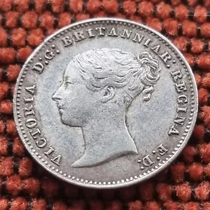Monete argento tre pence regina Vittoria 1838-1901 scegli la tua - Foto 1 di 385
