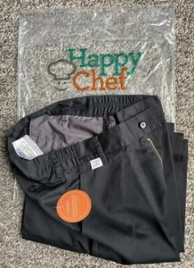 Happy Chef Pants Black 30 x 32 New With Tags, Women, Style 250 - Picture 1 of 2