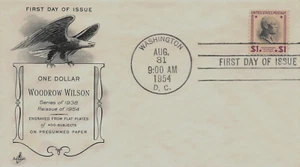 U.S. FIRST DAY COVER, WOODROW WILSON Scott # 832 ( inventory # Z849 ) - Picture 1 of 2