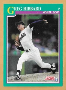 Greg Hibbard Chicago White Sox #128 - Puntuación casi nueva-como nueva 1991 - Imagen 1 de 2