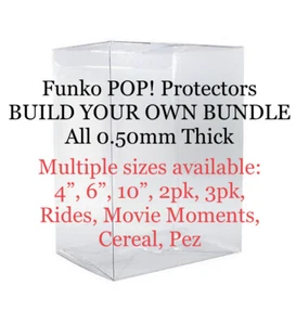 Funko POP! Pacchetto protezioni da collezione - Costruisci il tuo pacchetto TUTTI 0,50 mm di spessore! - Foto 1 di 149