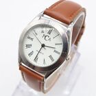 Vintage PCA Watch Unisex Silver Tone Stainless Steel Classic White Quartz Dial
