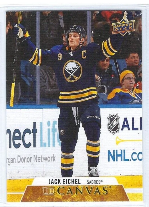 2020-21 Upper Deck Series 2 Canvas #C130 Jack Eichel - Image 1 of 1