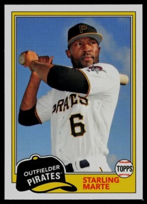 2018 Topps Archives #208 Starling Marte Pittsburgh Pirates - Image 1 of 2