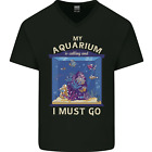 My Aquarium Est Appelant Tropical Aquarium Hommes Col V Coton T Shirt