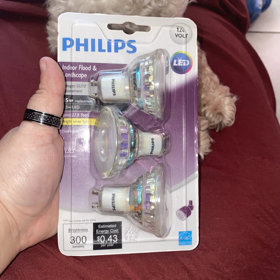 Phillips LED Indoor Flood Light Dimmable Bright White - 35w Replacement - GU10 - Image 1 of 4