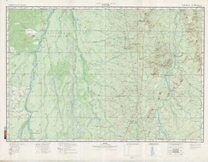Russian Soviet Military Topographic Map - GURUPI (Brazil) 1:500 000, ed. 1980 - Picture 1 of 6