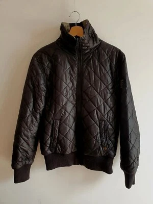 Alcott Giubbotto Uomo Double Face Bomber Nero Beige M - Immagine 1 di 4