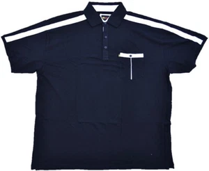 Übergrößen Tolles KAMRO Poloshirt Piqué Schwarz/Weiß mit Brusttasche 3XL-12XL - Bild 1 von 12