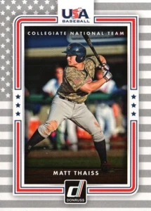 2016 Donruss USA Collegiate National Team #USA-14 - Matt Thaiss - USA 16-015 - Picture 1 of 2