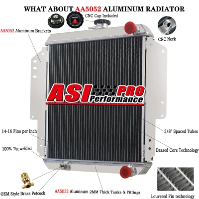 Aluminum Radiator fit 1981-1996 Suzuki Samurai 2DR SPFTOP/HARDTOP SJ410/413 Foto 1 de 4