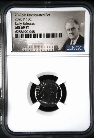 2020 P ROOSEVELT DIME MS69 FT SPOTLESS & FINEST GRADE Cover