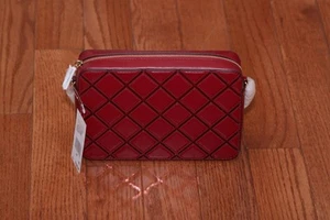 NWT Michael Kors Jet Set Travel Large East West Crossbody Messenger Cherry - Picture 1 of 5