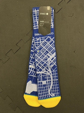Brand New Golden State Warriors NBA Stance Socks Mens Large 9-12 Klay Thompson Cover