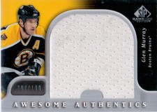2005-06 SP Game Used MURRAY Awesome Authentics Jersey 087/100 GM Bruins UD GLEN