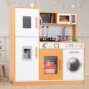 82x80x25cm Küche Family Spielzeugküche Kinderküche Spielküche Kinder Holz - Bild 1 von 8