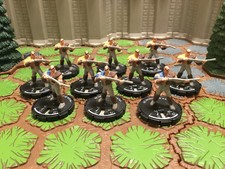 10 Figure Huntsman Lancers Mage Knight Lot D&D, Pathfinder, RPG, Clix