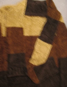 XL (16/18) WHITE Stag - BROWN  TAN Stripes SWEATER with SCARF - SOFT KNIT Woman - Picture 1 of 13