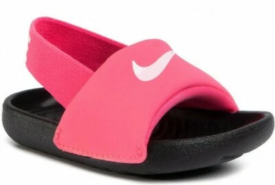 NIKE KAWA SLIDE (TD) TODDLER DIGITAL PINK / BLACK  BV1094 610 - Image 1 of 4