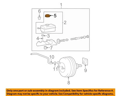 HYUNDAI OEM Genesis-Brake Master Cylinder/outro reservatório tampa do tanque 5853139000 - Imagem 1 de 2