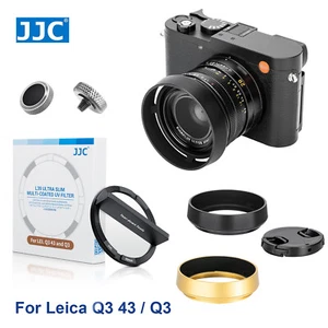JJC 3in1 Lens Hood +Cap + 49mm UV Filter Set for Leica Q3 43 / Q3 Digital Camera - Picture 1 of 22