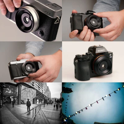 Fixed Focus Metal Lens 10mm F8 Full Frame Fish Eye For Sony Fuji Canon Nikon - Image 1 of 4