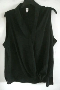 Ladies Bongo Plus Blouse Sleeveless Black Size 3X New - Picture 1 of 2