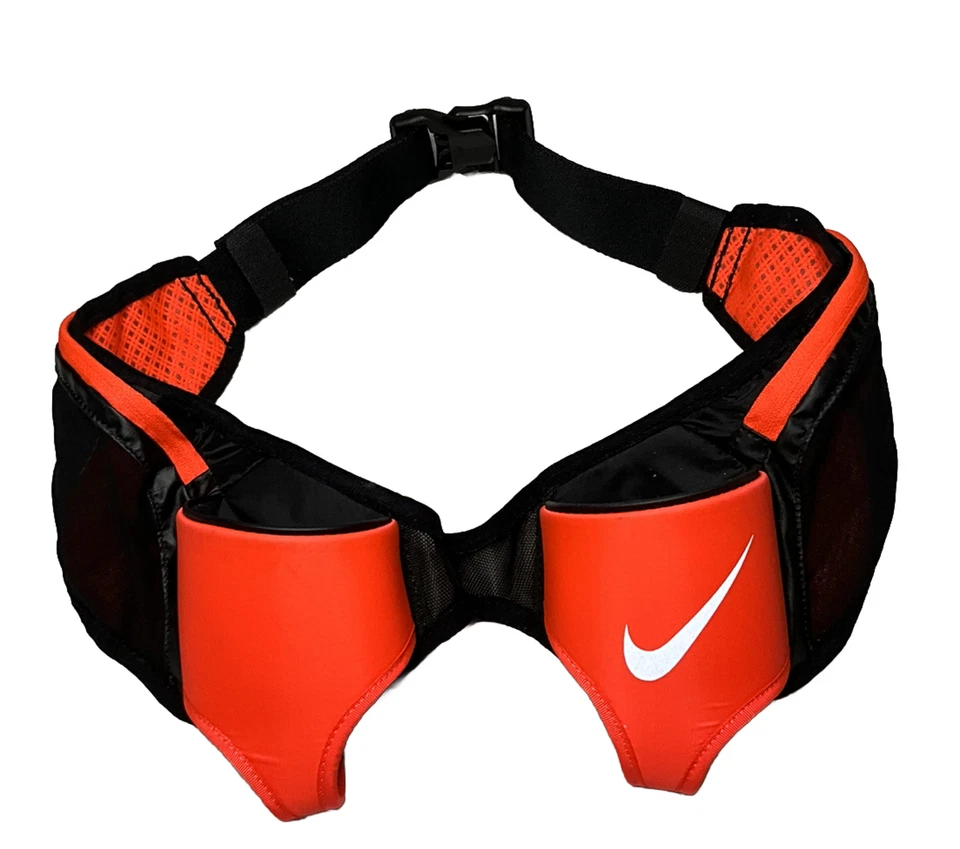 NIKE 20oz Mesh Hydration double Waist pack Flask Belt Hiking Bottles Not Include - Image 1 of 3