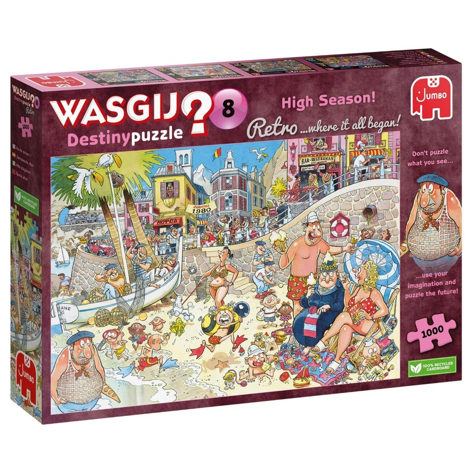 Wasgij Retro Destiny 8 High Season! Jigsaw Puzzle (1000 Pieces) - Image 1 of 1