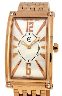 CERRUTI LADIES GENOVA DONNA SWAROVSKI SWISS WATCH NEW GOLD TONE CT66342X4IR071 - image 1 of 4