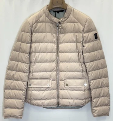 CHAQUETA DE PLUMÓN BELSTAFF RANFORD ACOLCHADA BOMBER BEIGE NUDE TALLA M PRECIO DE VENTA SUGERIDO POR EL FABRICANTE $495 Foto 1 de 3